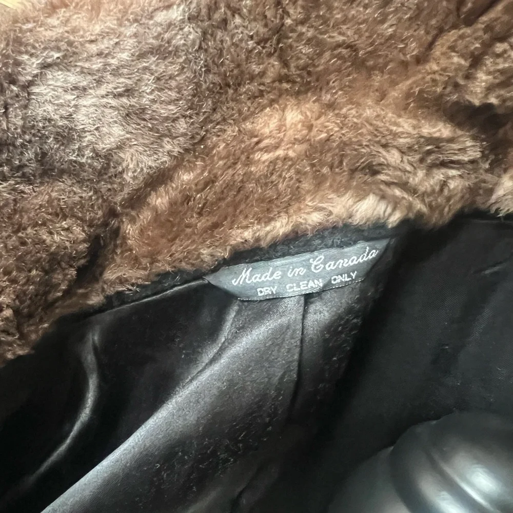 Nordstrom Vintage Wool and Mink long Trench Coat Size L - Picture 4 of 10